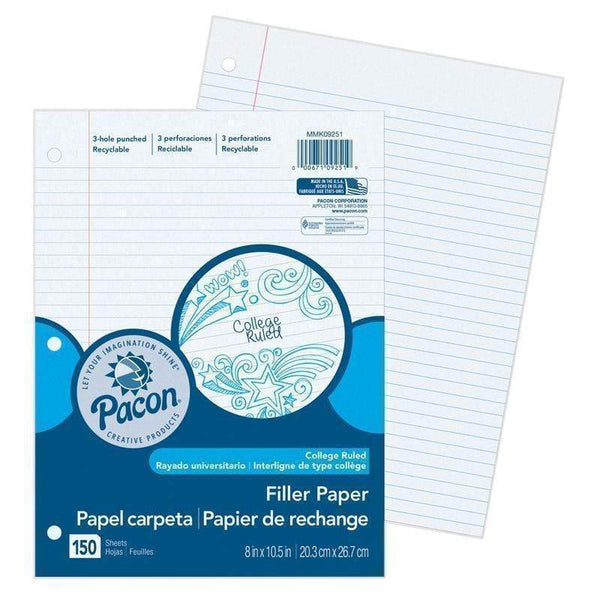 Arts & Crafts Pacon Filler Paper College Rule PACON CORPORATION