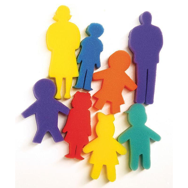 Arts & Crafts Paint Sponges People 8 Pcs PACON CORPORATION