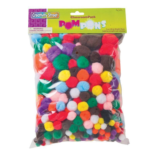 Arts & Crafts Pom Pons Class Pk Asst Colors 5 Oz PACON CORPORATION