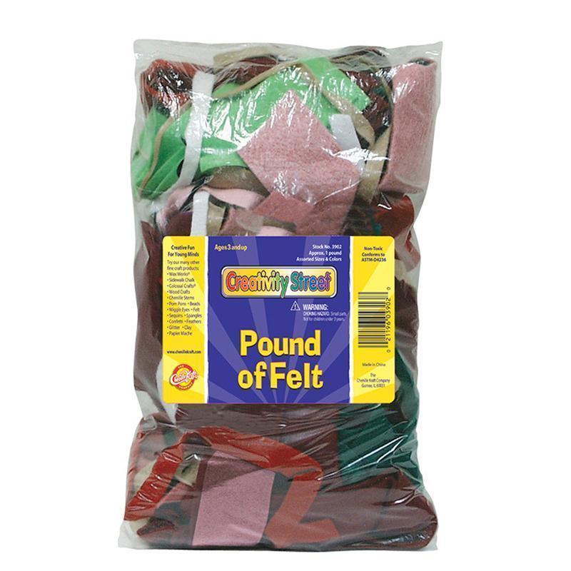 Arts & Crafts Pound Of Felt Assorted Size & Color PACON CORPORATION