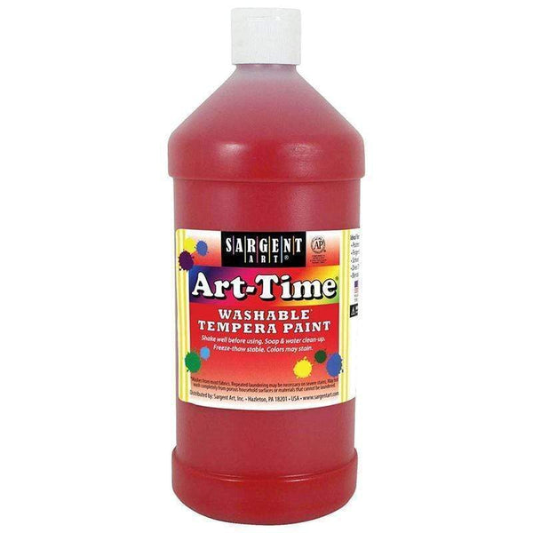 Arts & Crafts Red Art Time Washable Paint 32 Oz SARGENT ART INC.