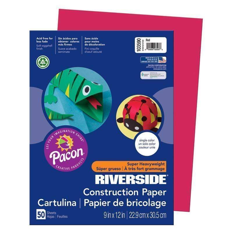 Arts & Crafts Riverside 9 X12 Red 50 Sht PACON CORPORATION