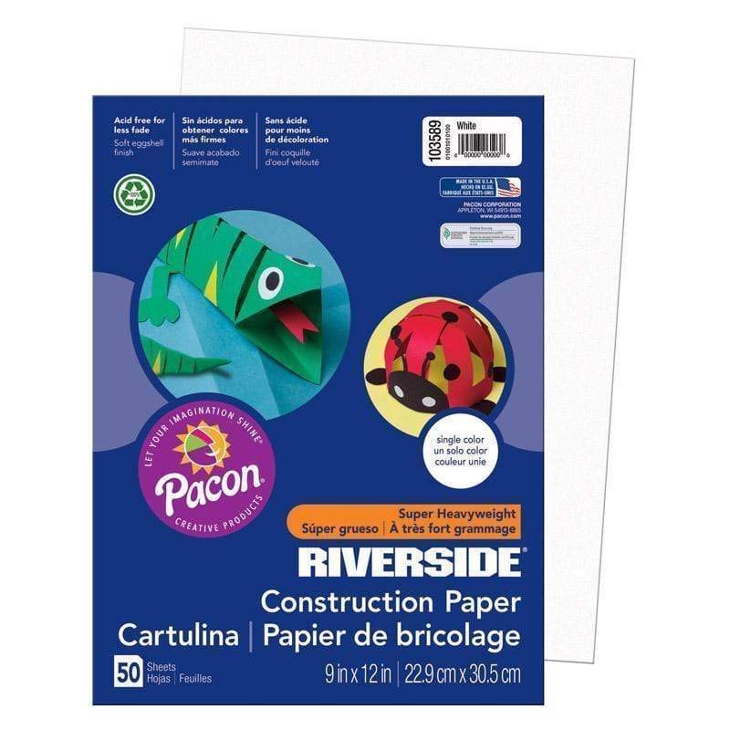 Arts & Crafts Riverside 9 X12 White 50 Sht PACON CORPORATION
