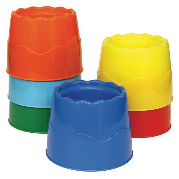 Arts & Crafts Stackable 6 Set Water Pots Asst PACON CORPORATION