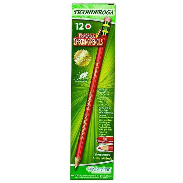 Ticonderoga Erasable 12 Ct Colored