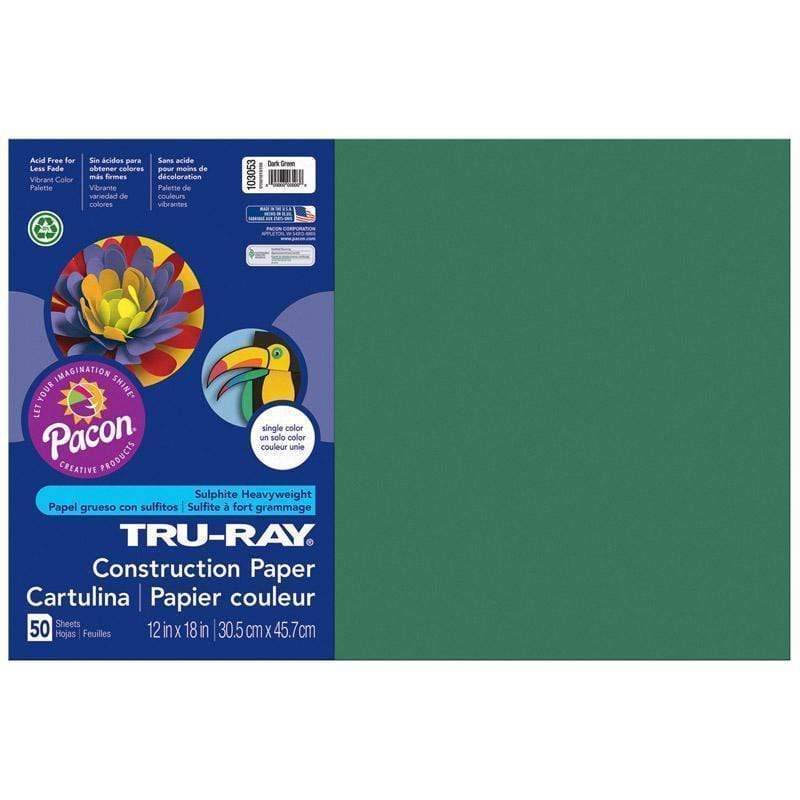 Tru Ray 12 X 18 Dark Green 50 Sht