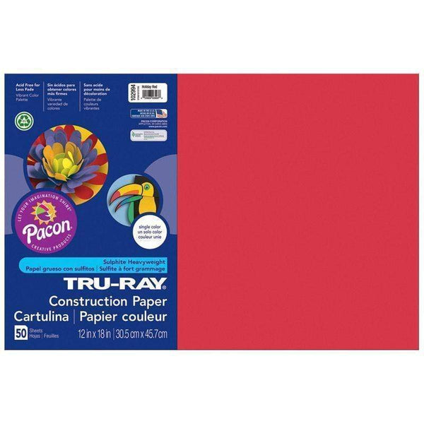 Tru Ray 12 X 18 Holiday Red 50 Sht