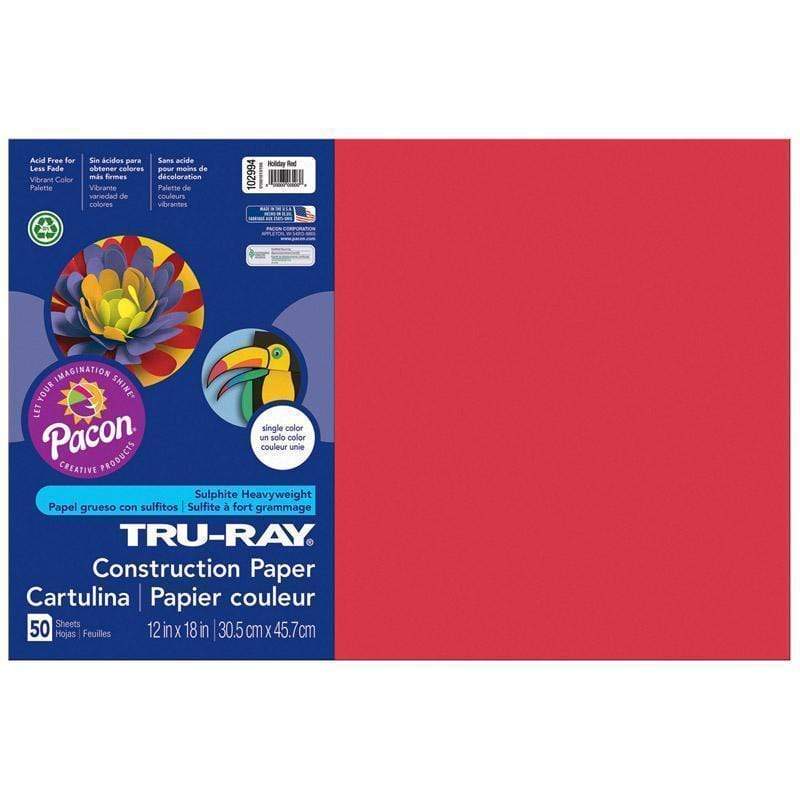 Tru Ray 12 X 18 Holiday Red 50 Sht