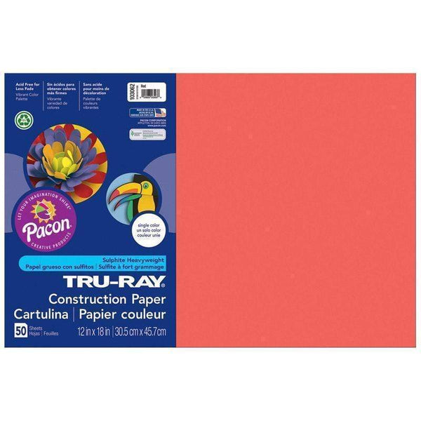 Tru Ray 12 X 18 Red 50 Sht
