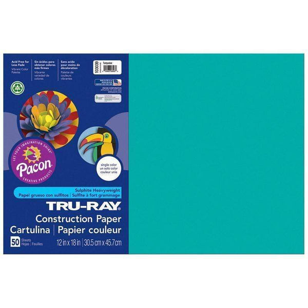 Tru Ray 12 X 18 Turquoise 50 Sht