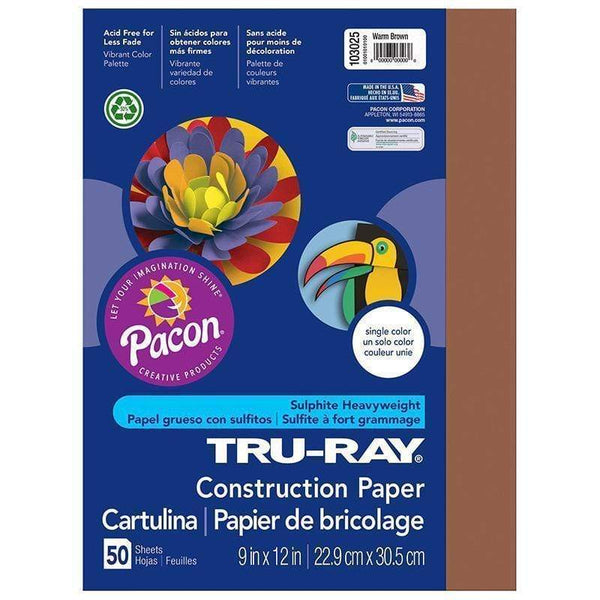 Tru Ray 9 X 12 Brown 50 Sht