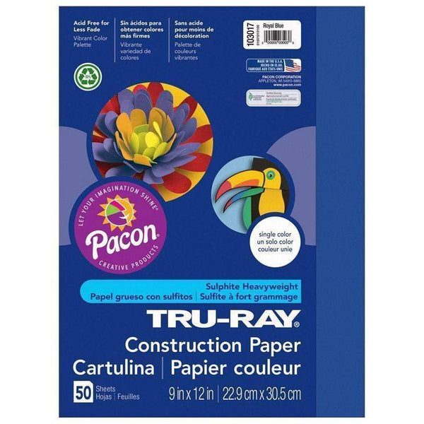 Arts & Crafts Tru Ray 9 X 12 Dark Blue 50 Sht PACON CORPORATION