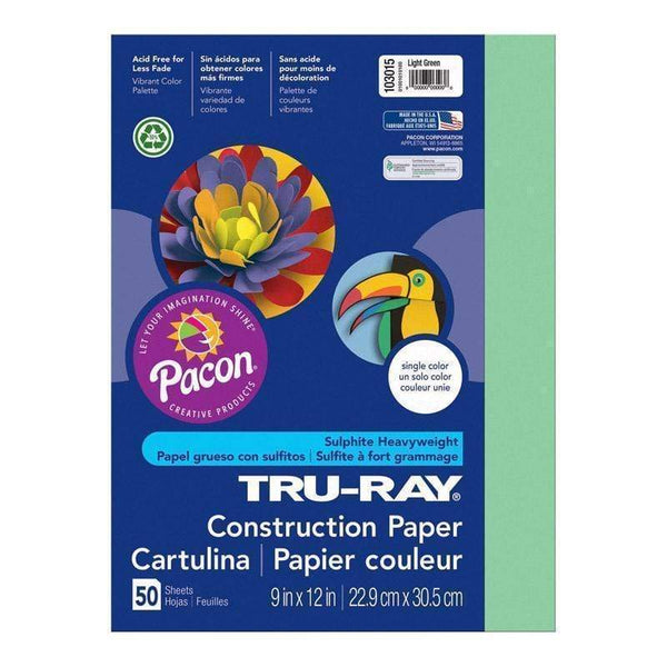 Tru Ray 9 X 12 Light Green 50 Sht