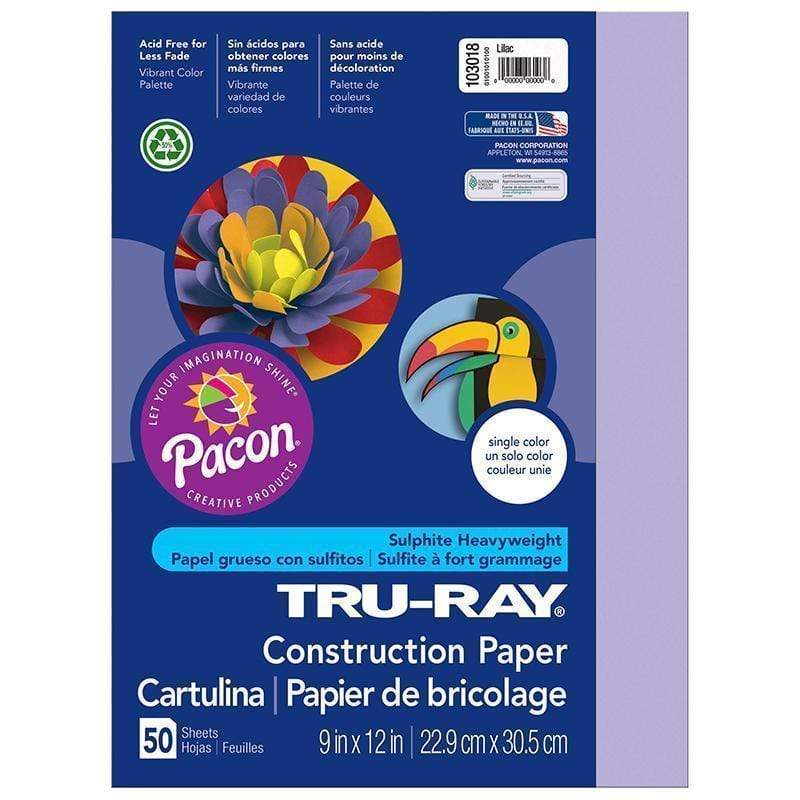 Tru Ray 9 X 12 Lilac 50 Sht