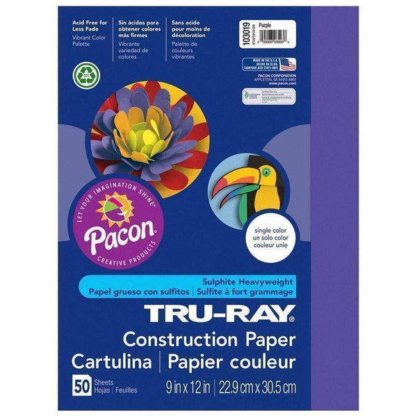 Tru Ray 9 X 12 Purple 50 Sht