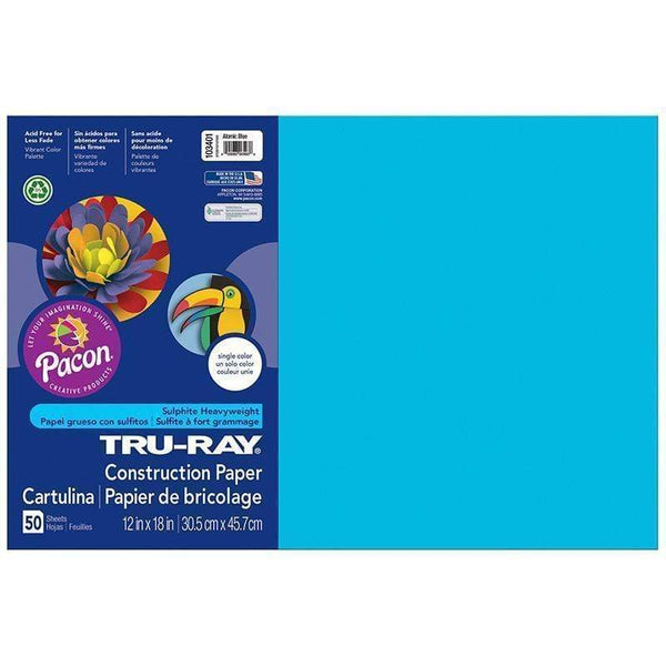 Arts & Crafts TRU RAY ATOMIC BLUE 12X18 FADE PACON CORPORATION