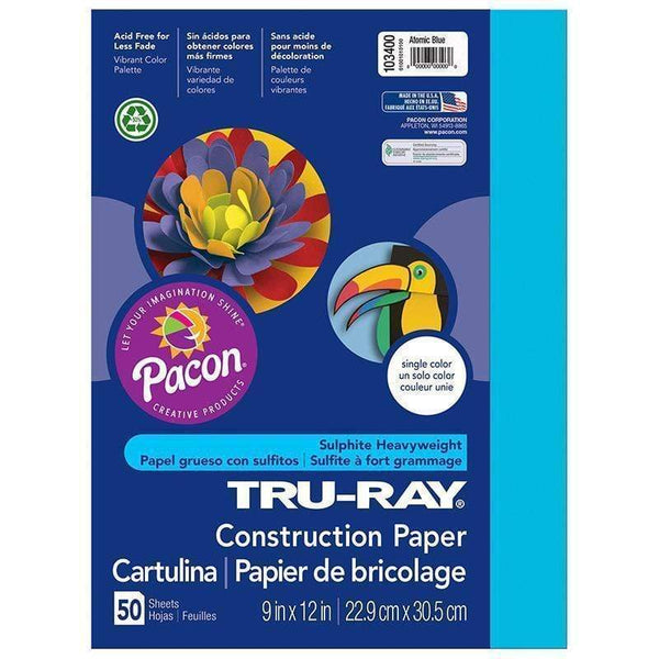 Arts & Crafts Tru Ray Atomic Blue 9 X12 Fade PACON CORPORATION