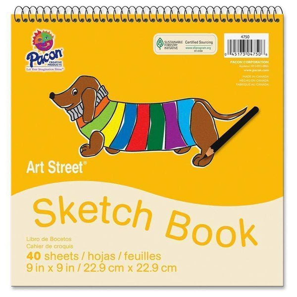 Arts & Crafts White Drawing Paper Spiral 9 X9 PACON CORPORATION
