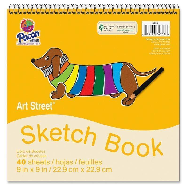 Arts & Crafts White Drawing Paper Spiral 9 X9 PACON CORPORATION