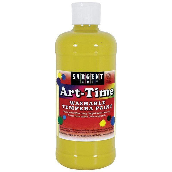 Yellow Art Time Washable Paint 16 Oz