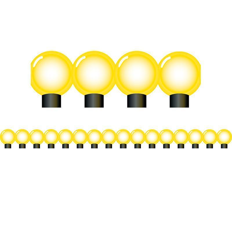 Yellow Bulbs Die Cut Border