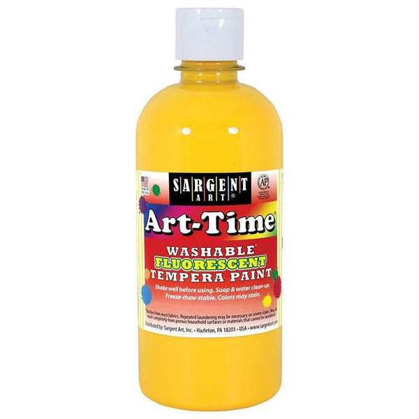 ARTTIME FLUORESCENT PAINT 16 OZ YLW-Arts & Crafts-JadeMoghul Inc.