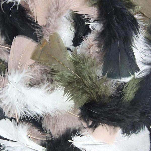 ASST QUILL FEATHERS NATURAL COLOR-Arts & Crafts-JadeMoghul Inc.