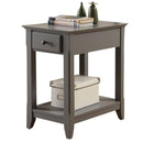 Astonishing Side Table, Gray-Side Tables and End Tables-Gray-MDF Solid Wood Leg-JadeMoghul Inc.