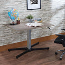 Astonishing Writing Desk With Lift Top, Gray Oak-Desks and Hutches-Gray-PVC PB Metal Gas Lift-JadeMoghul Inc.