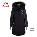 Astrid 2019 Winter new arrival women down jacket with a fur collar fashion style with a hood long winter coat women AR-3022 JadeMoghul Inc. 