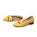 ASUMER black red yellow pointed toe shallow casual single shoes woman square heel fashion women low heels shoes big size 33-43-Yellow-3-JadeMoghul Inc.