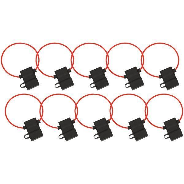ATC Fuse Holder with Cover, 10 pk (16 Gauge)-Circuit Protection-JadeMoghul Inc.