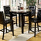 Atlas Iv Contemporary Counter Height Table, Black-Console Tables-Black-Faux Marble Solid Wood Wood Veneer & Others-JadeMoghul Inc.