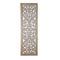 Attractive Mango Wood Wall Panel Hand Crafted With Intricate Details, White