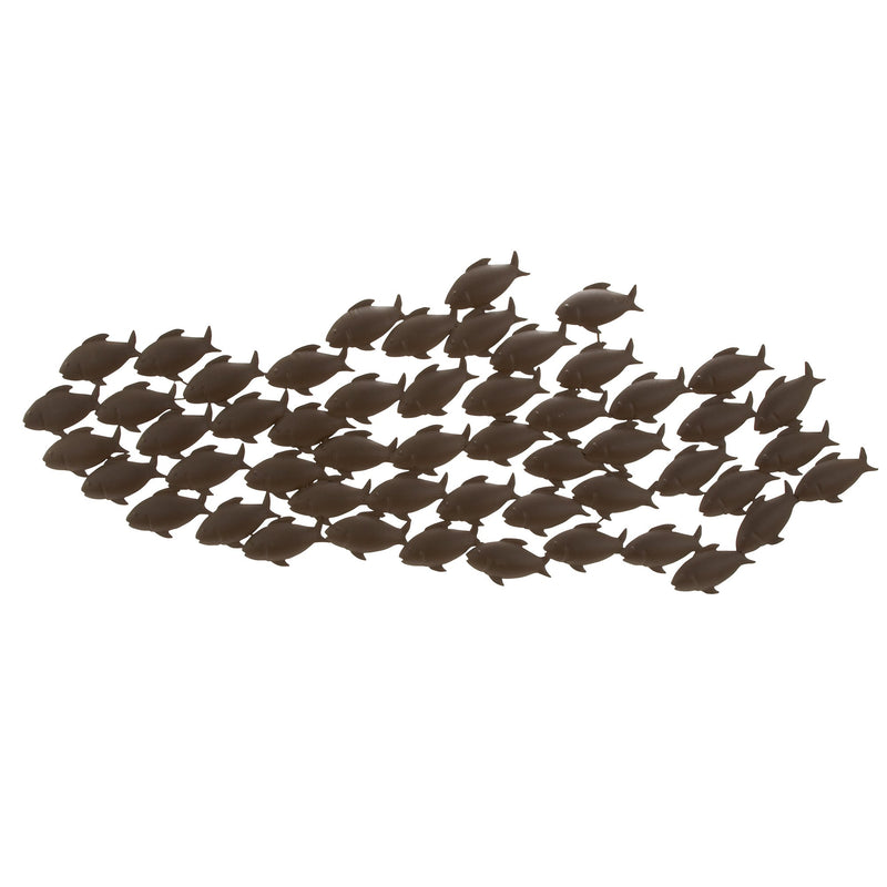 Attractive Metal Fish Wall Decor In Bronze-Metal Wall Decor-Brown-Bronze Alloy-JadeMoghul Inc.