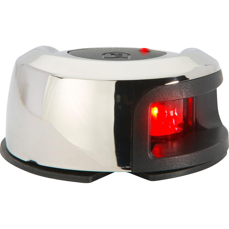 Attwood LightArmor Deck Mount Navigation Light - Stainless Steel - Port (red) - 2NM [NV2012SSR-7]-Navigation Lights-JadeMoghul Inc.