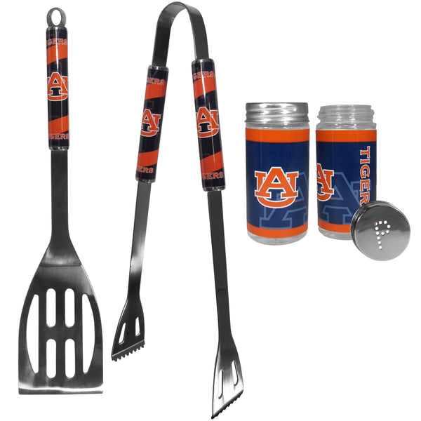 Auburn Tigers 2pc BBQ Set with Tailgate Salt & Pepper Shakers-Tailgating Accessories-JadeMoghul Inc.