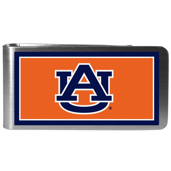 Auburn Tigers Steel Logo Money Clips-Wallets & Checkbook Covers-JadeMoghul Inc.