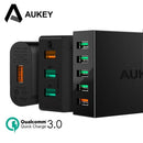 AUKEY Quick Charge 3.0 USB Charger QC3.0 Mobile Phone Fast Wall Charger For Xiaomi mi7 Samsung s8 iPhone X 8 7 iPad Power Bank-China-PAT13 EU Plug-JadeMoghul Inc.