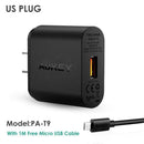 AUKEY Quick Charge 3.0 USB Charger QC3.0 Mobile Phone Fast Wall Charger For Xiaomi mi7 Samsung s8 iPhone X 8 7 iPad Power Bank-China-PAT9 US plug-JadeMoghul Inc.