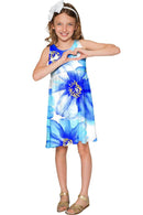 Aurora Sanibel Empire Waist Mommy and Me Dresses-Aurora-18M/2-White/Blue-JadeMoghul Inc.