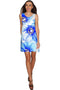 Aurora Sanibel Floral Empire Waist Sundress - Women-Aurora-XS-White/Blue-JadeMoghul Inc.