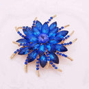 Austrian Crystal Brooch Pins For Women Top Quality Flower Broches Jewelry Fashion Wedding Party Invitation Bijoux Broche Femme-gold blue-JadeMoghul Inc.