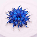 Austrian Crystal Brooch Pins For Women Top Quality Flower Broches Jewelry Fashion Wedding Party Invitation Bijoux Broche Femme-silver blue-JadeMoghul Inc.