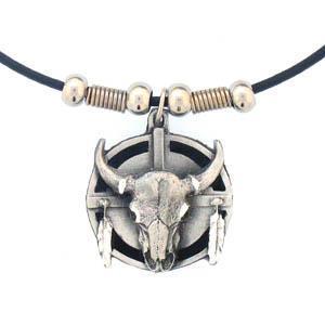 Authentic Sports Accessories - Buffalo & Shield Adjustable Cord Necklace-Jewelry & Accessories,Necklaces,Adjustable Cord Necklaces-JadeMoghul Inc.