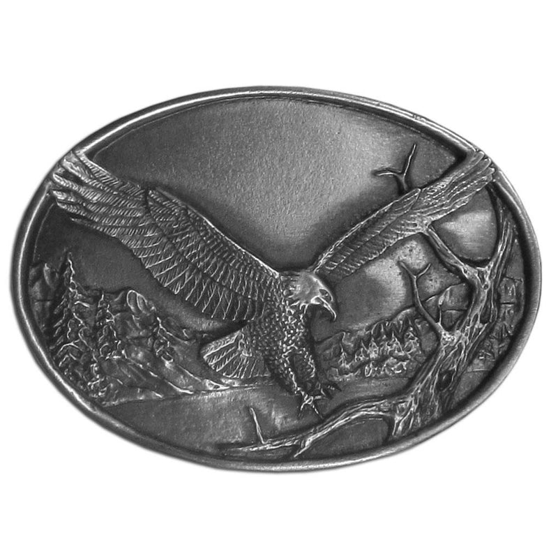 Authentic Sports Accessories - Small Eagle Antiqued Belt Buckle-Jewelry & Accessories,Buckles,Antiqued Buckles-JadeMoghul Inc.
