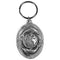 Authentic Sports Key Chains - Dolphins Swimming Around the Globe Antiqued Metal Key Chain-Key Chains,Scultped Key Chains,Antiqued Key Chain-JadeMoghul Inc.