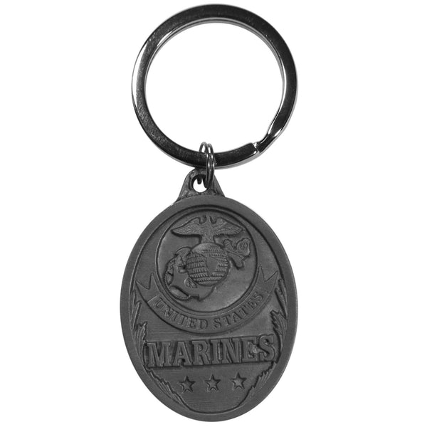 Authentic Sports Key Chains - Marines Antiqued Metal Key Chain-Key Chains,Scultped Key Chains,Antiqued Key Chain-JadeMoghul Inc.