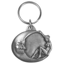 Authentic Sports Key Chains - Moon/Lady Antiqued Keyring-Key Chains,Scultped Key Chains,Antiqued Key Chain-JadeMoghul Inc.