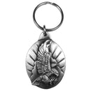 Authentic Sports Key ChainsSoaring Eagle Antiqued Key Chain-Key Chains,Scultped Key Chains,Antiqued Key Chain-JadeMoghul Inc.